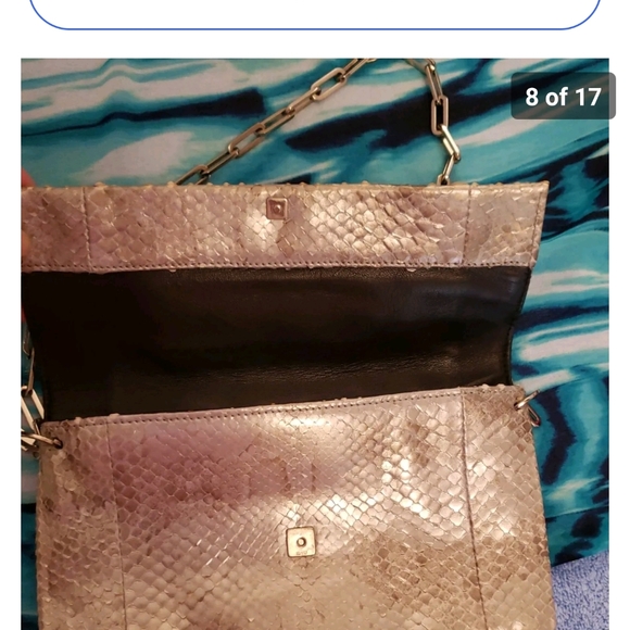 Vintage Gucci Tom Ford Runway Python Snakeskin shoulder clutch bag - Picture 6 of 12